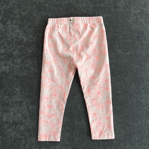Baby Gap Neon Floral Leggings Size 18-24 Months - Picture 3 of 4